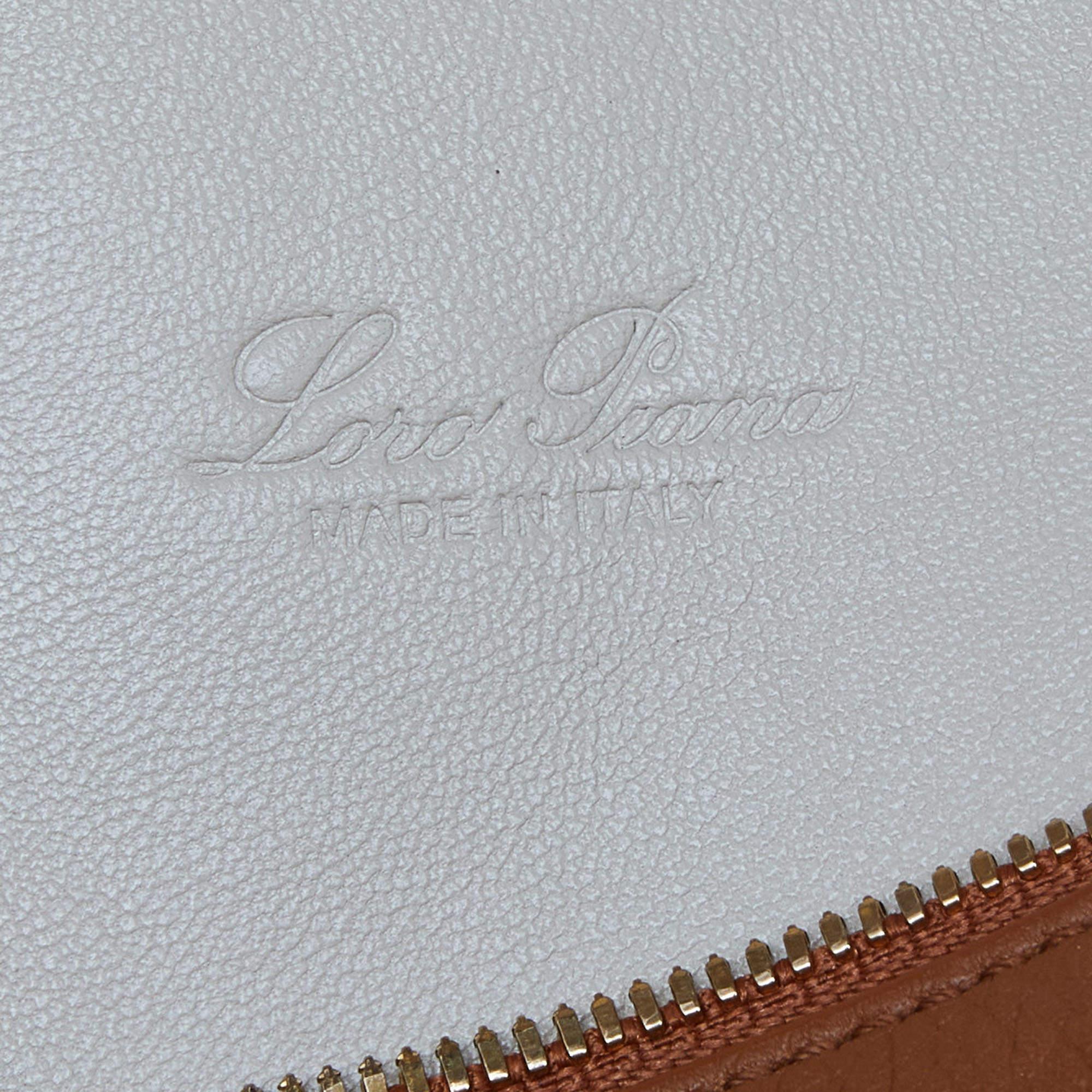 Loro Piana Brown Leather Extra Pocket L23 Backpack 4