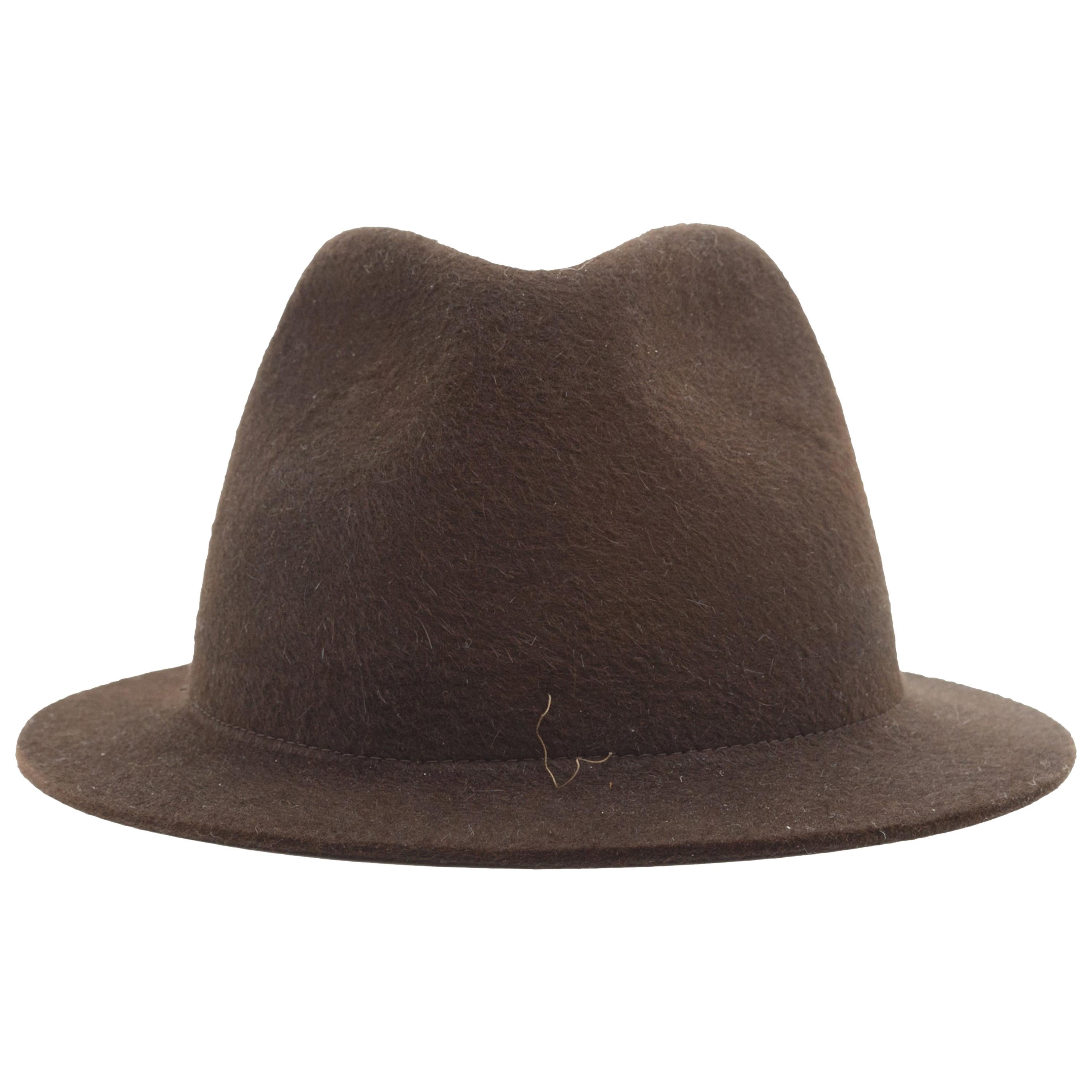 Loro Piana Brown Mink Felt Hat