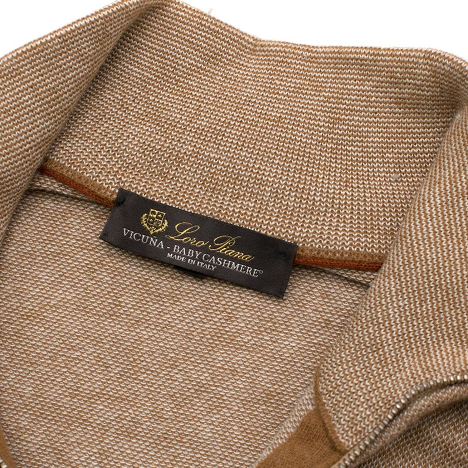 Loro Piana Brown Vicuna Baby Cashmere Sweater IT 46 at 1stDibs 