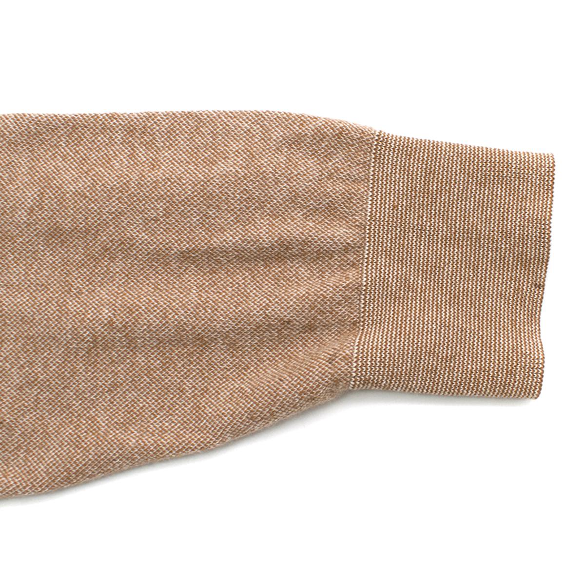 Men's Loro Piana Brown Vicuna Baby Cashmere Sweater IT 46