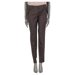 Pantalon marron en laine et cachemire LORO PIANA TAPERED 42 M