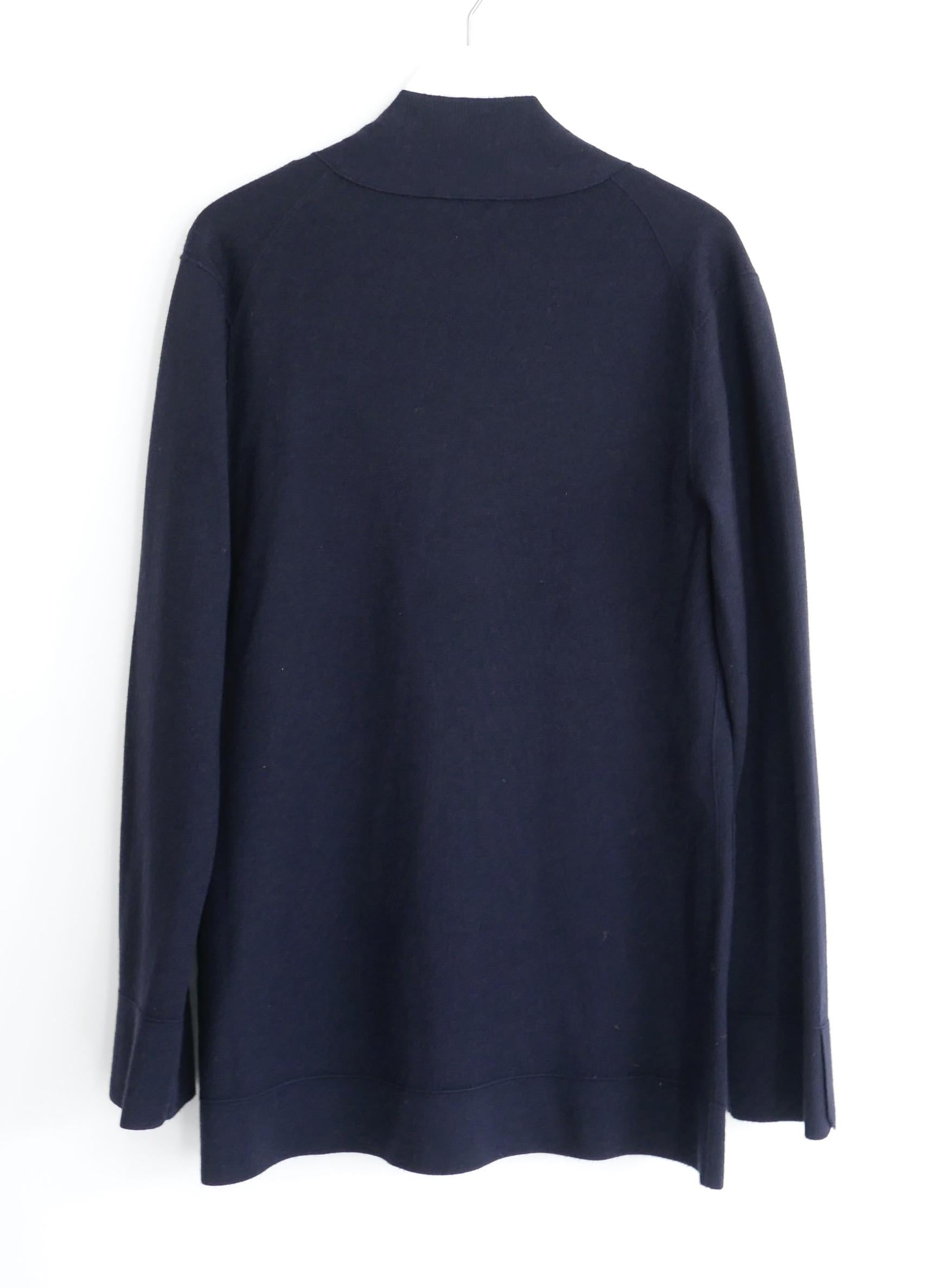 Giacca cardigan Loro Piana Burford Navy in cashmere e seta, con lacci e lacciuoli In condizioni Nuovo in vendita a London, GB
