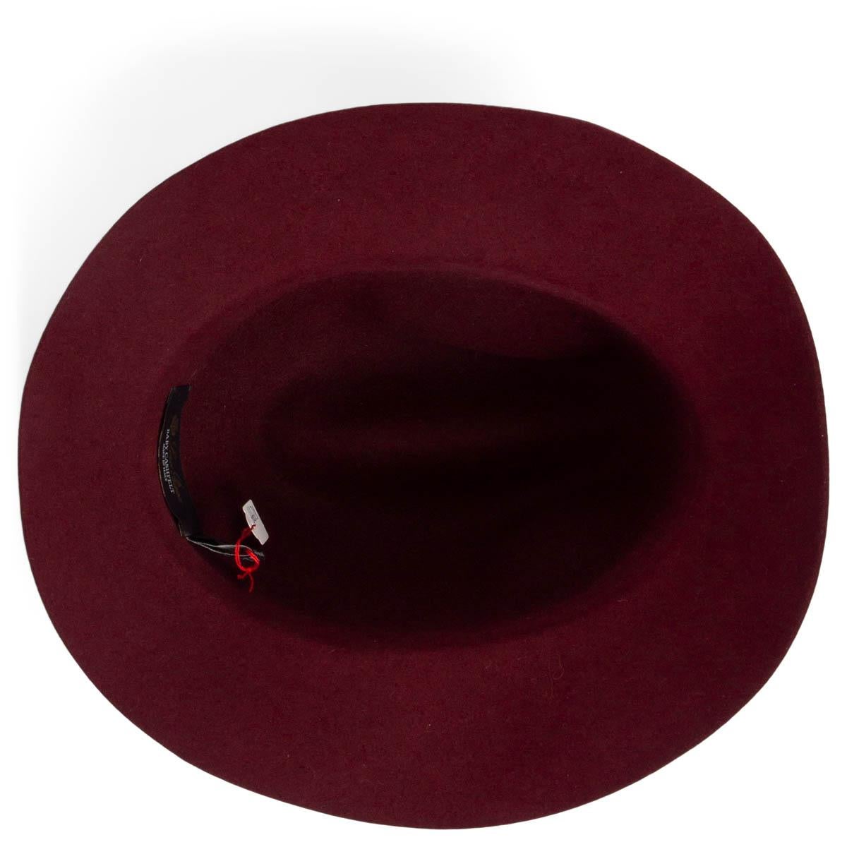 Red LORO PIANA burgundy cashmere MY JOURNEY Hat M