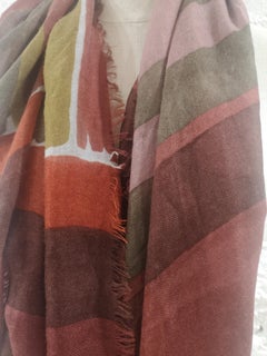 Loro Piana - Écharpe cachemire multicolore avec foulard