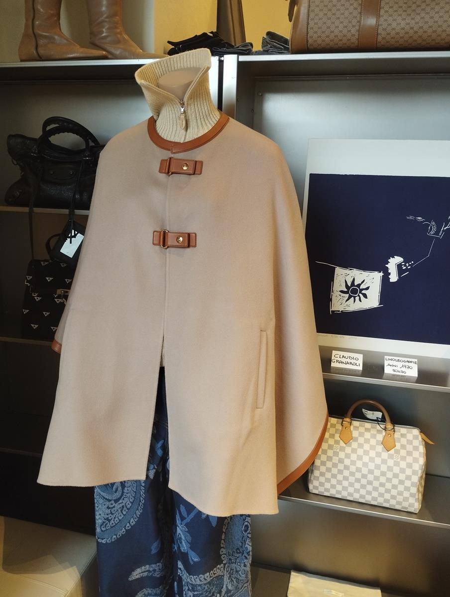 Gray Loro Piana Camel Cashmere Cape