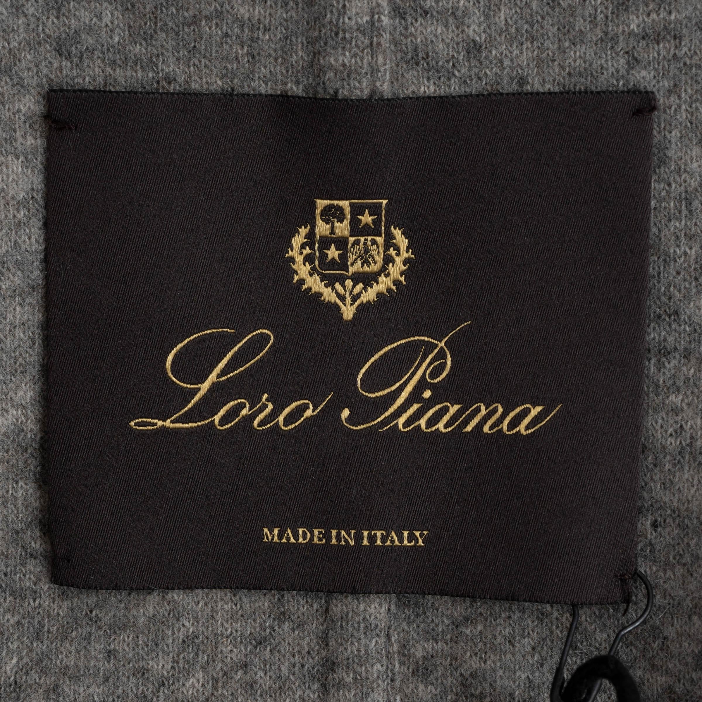 LORO PIANA Caramel Cafe brown cashmere 2024 MINI SPAGNA Jacket 44 L 1