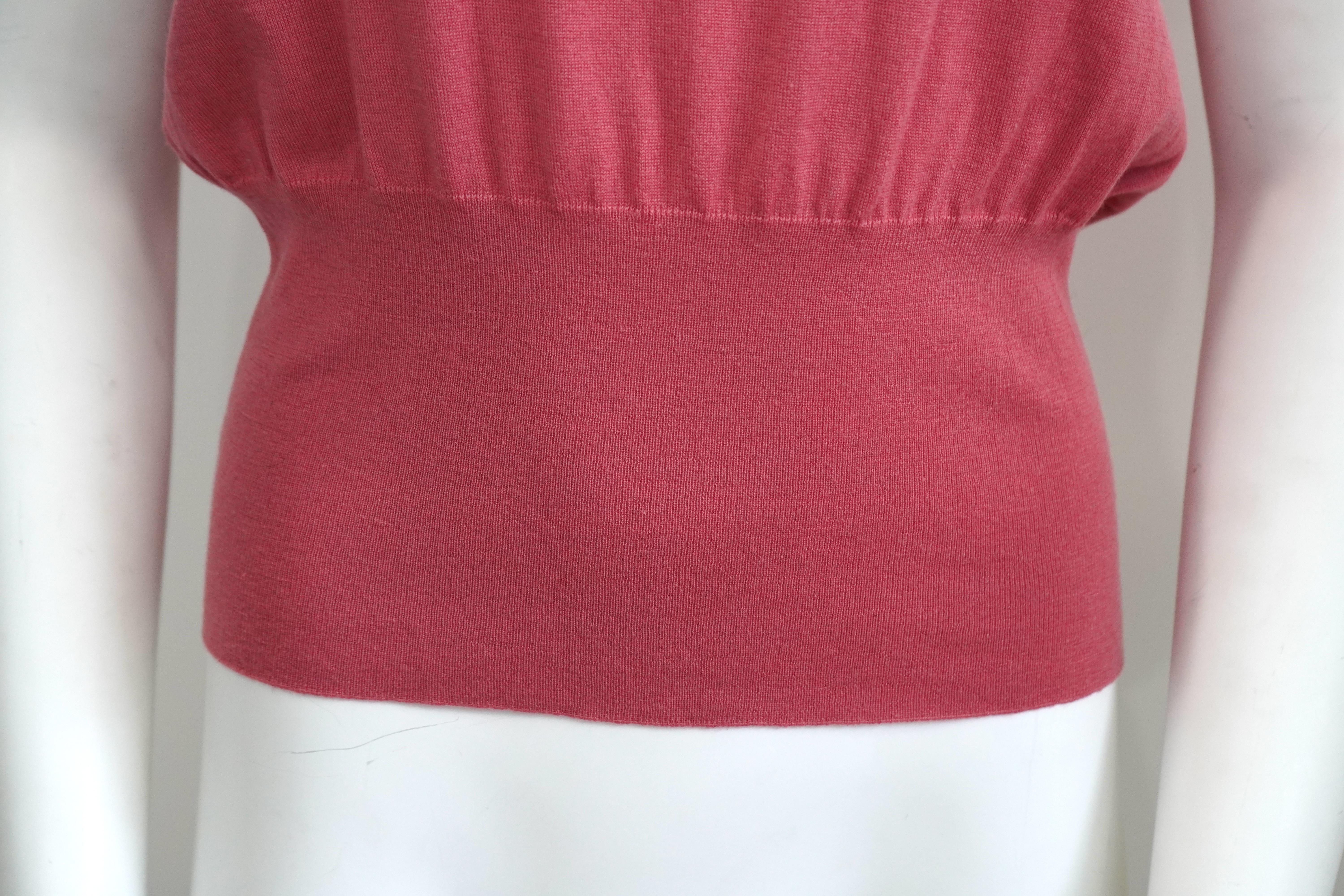 Loro Piana Cashmere Pink Blouse For Sale 1