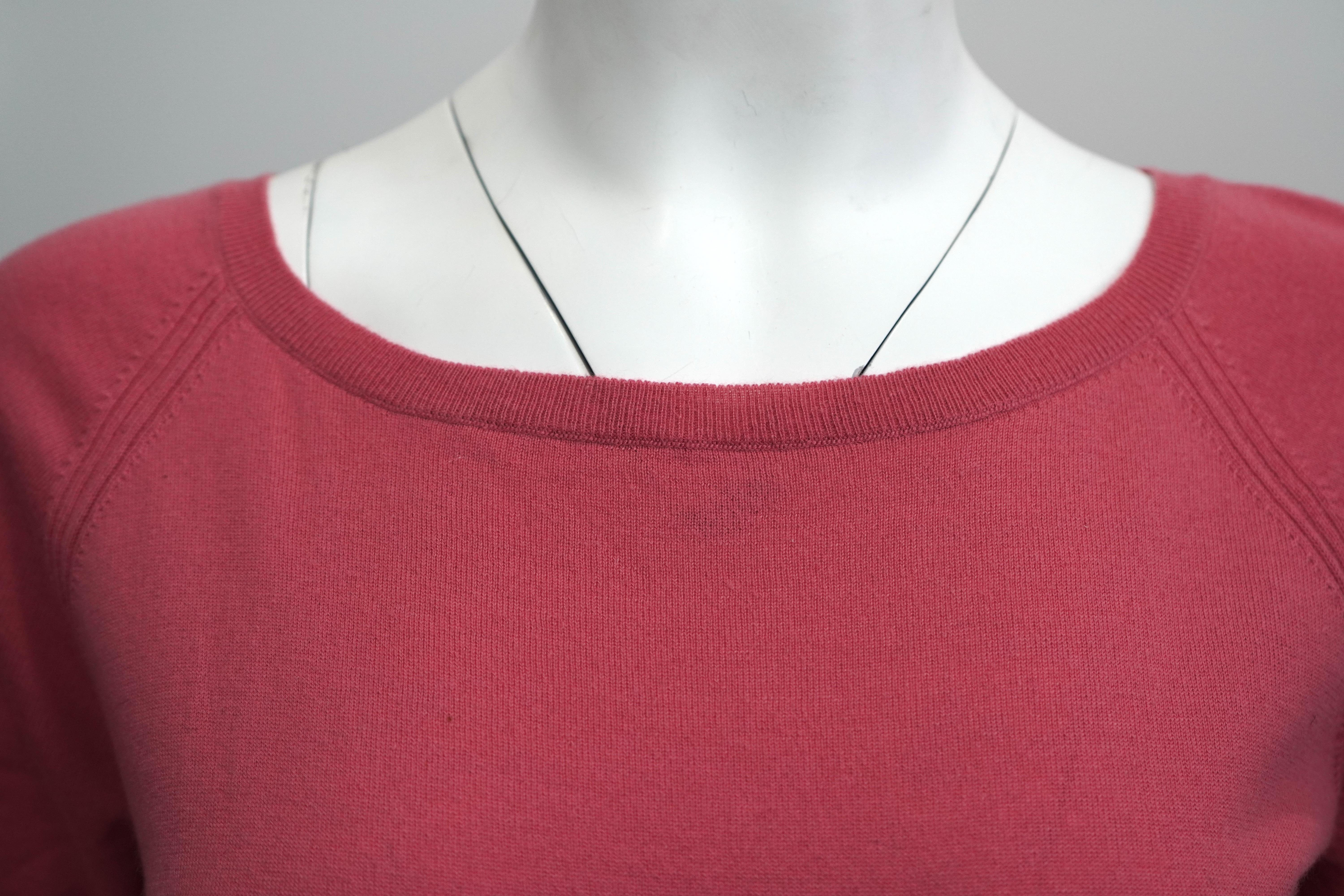 Loro Piana Cashmere Pink Blouse For Sale 3