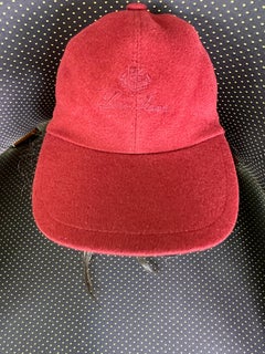 Loro Piana Cashmere Red Storm System Baseball Hat