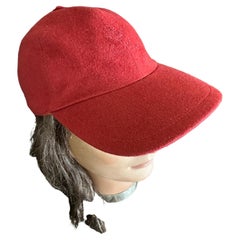 Loro Piana Cashmere Red Storm System Baseball Hat