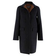 Loro Piana Charcoal Cashmere Double Faced Coat - Size US2