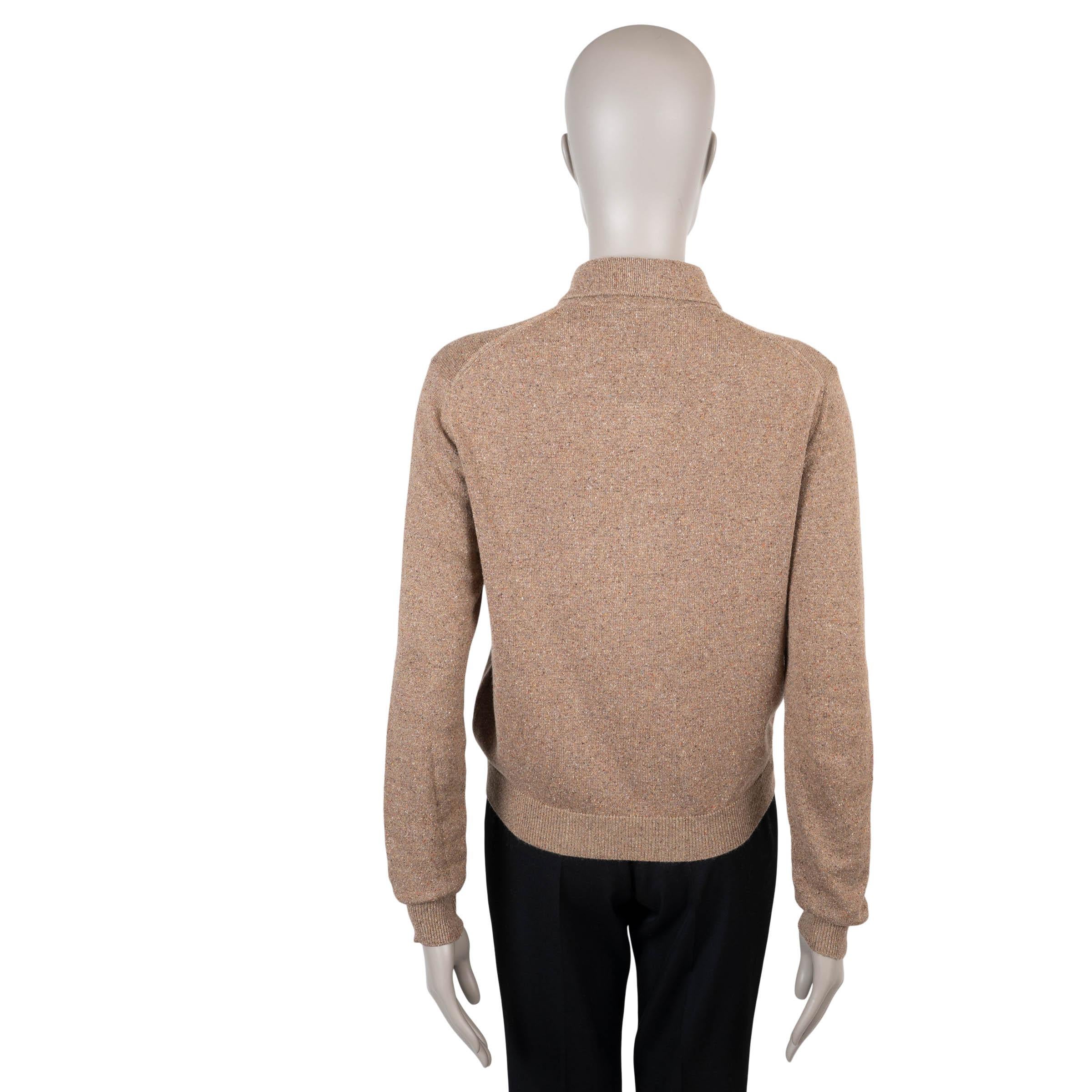 LORO PIANA zimtbraune Seide 2024 COLONNO POLO Pullover 38 XS (Braun) im Angebot