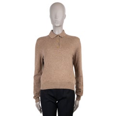 LORO PIANA cannelle soie marron 2024 COLONNO POLO Pull 38 XS