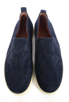 Loro Piana Cocoon Walk Loafers Navy