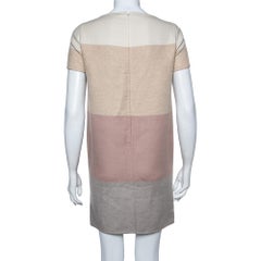 Loro Piana Colorblock Striped Cashmere Ellis Dress S