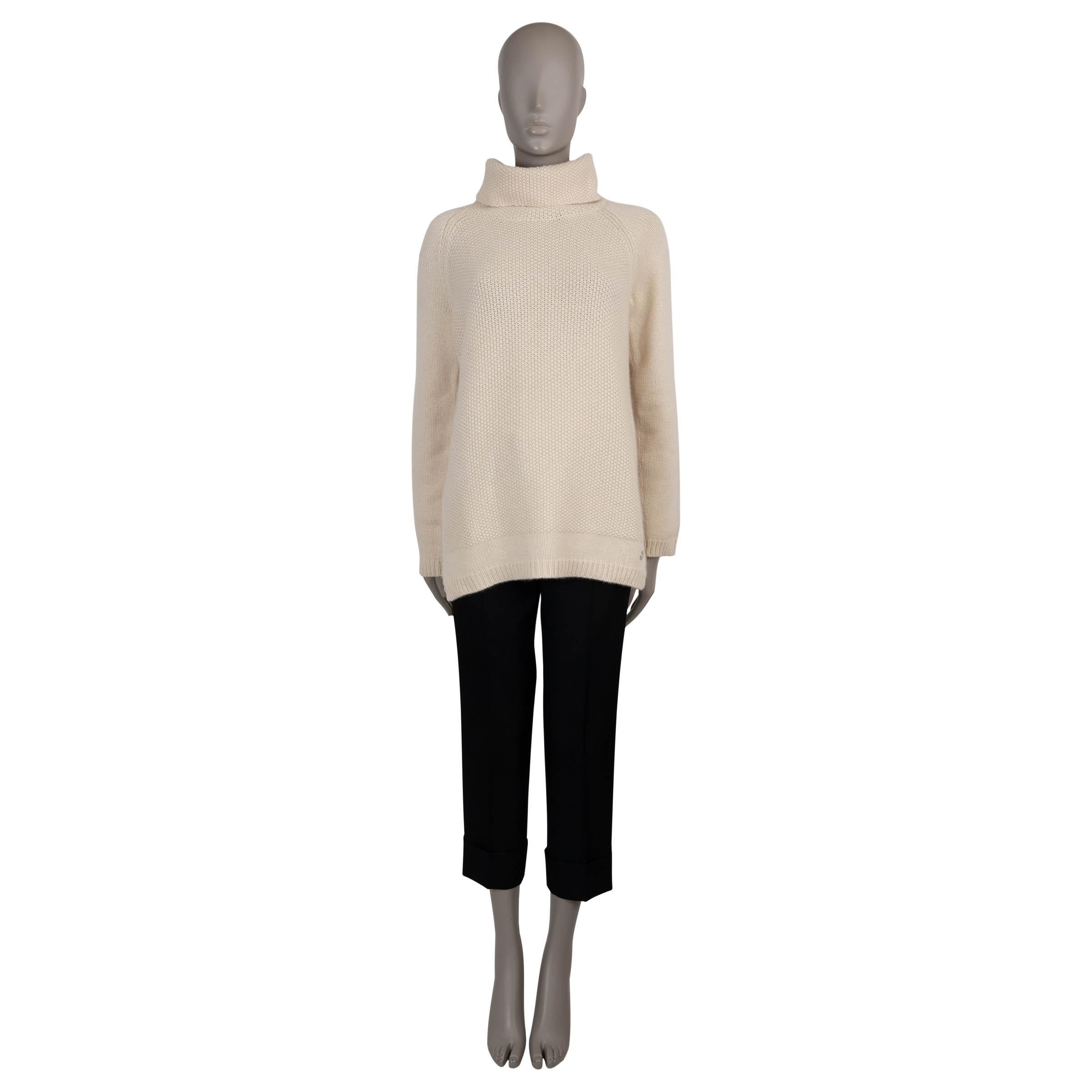 LORO PIANA crema cachemira TURTLENECK Jersey 44 L en Excelente estado para la venta en Zürich, CH