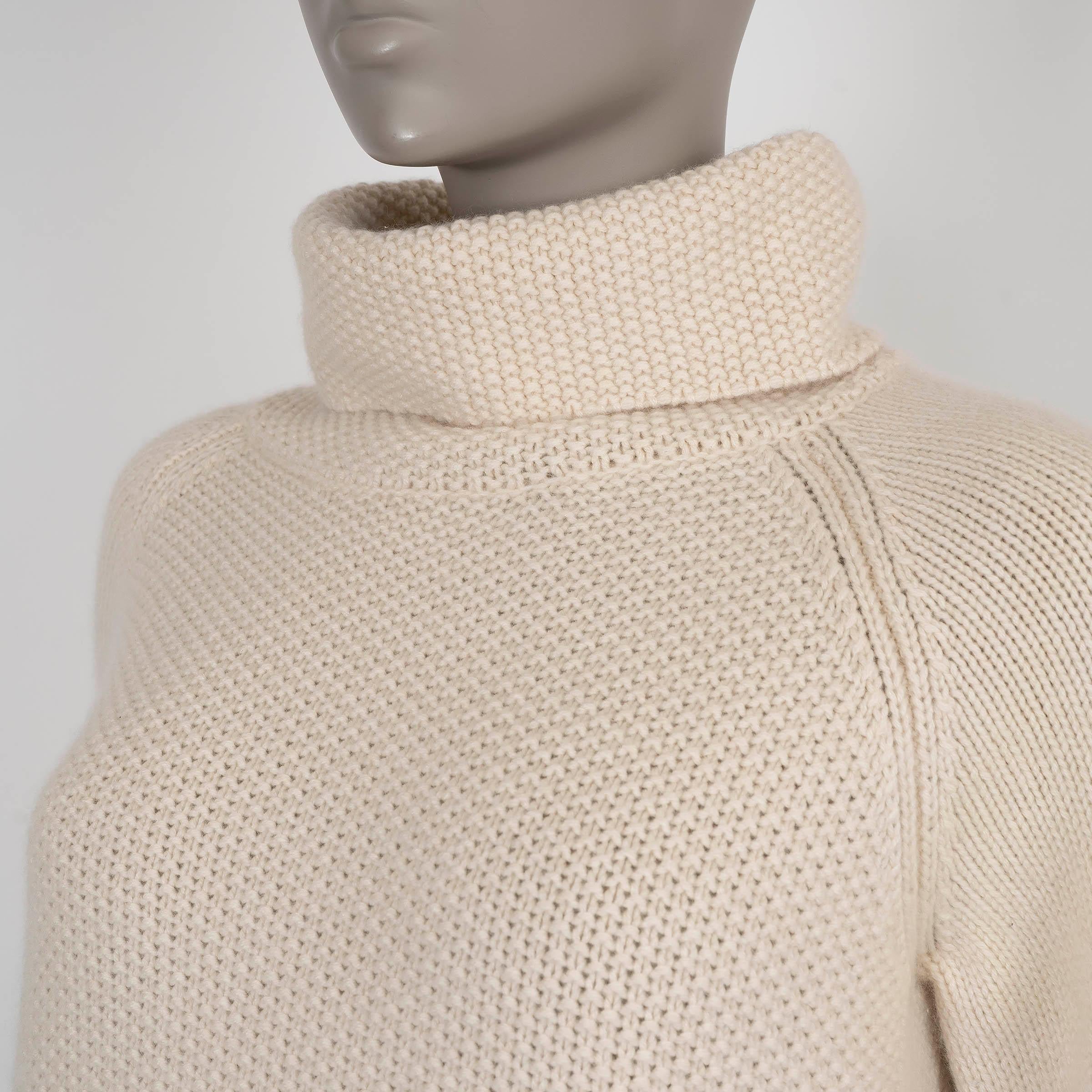 De las mujeres LORO PIANA crema cachemira TURTLENECK Jersey 44 L en venta