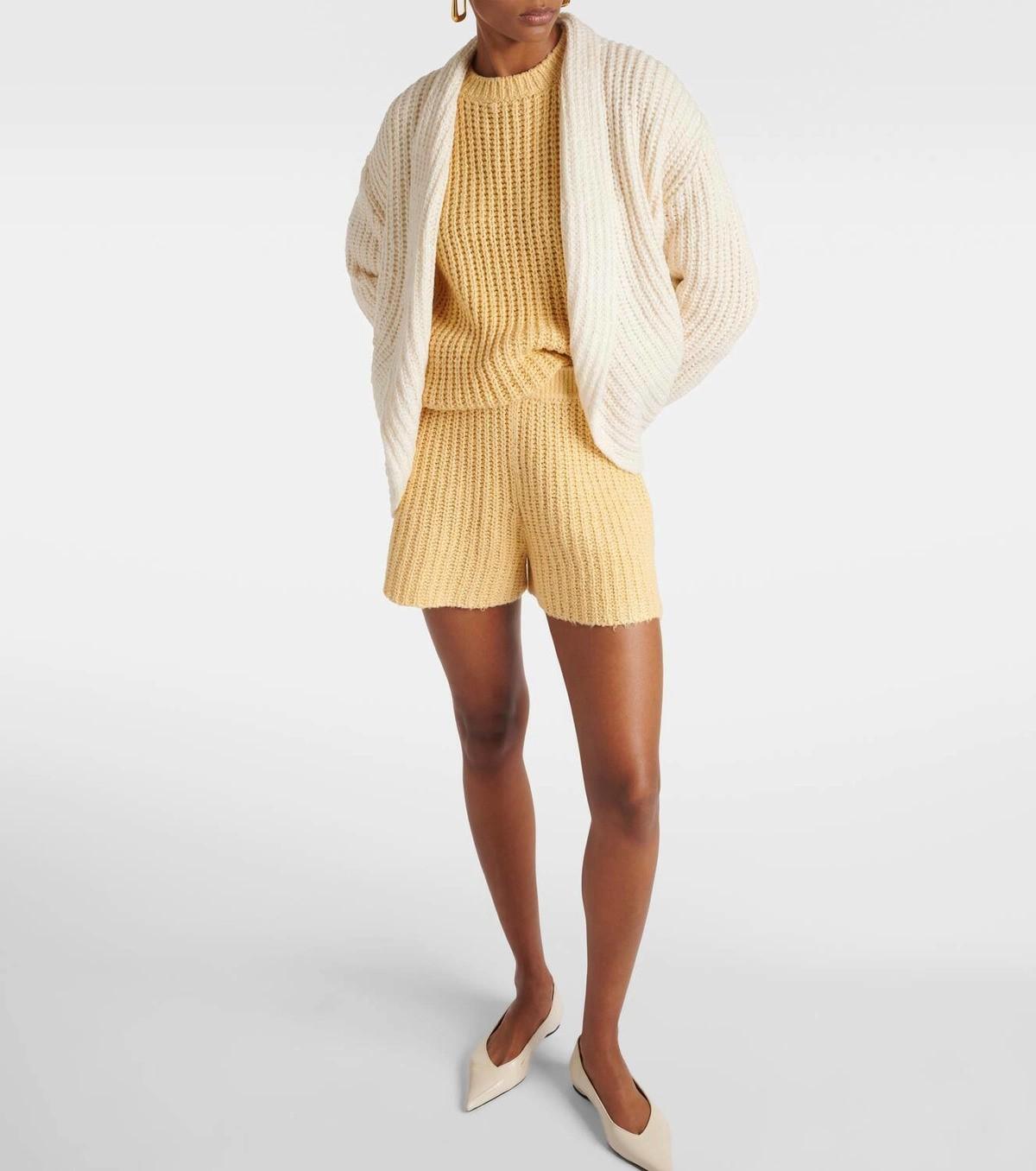 LORO PIANA crema seda 2024 COCOONING CHUNKY Cárdigan Jersey XS en venta 3