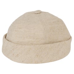LORO PIANA cream wool 2024 NATTE Cap Hat S