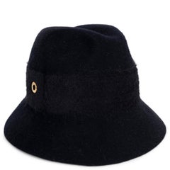 LORO PIANA dark blue melusine INGRID FEDORA Hat S