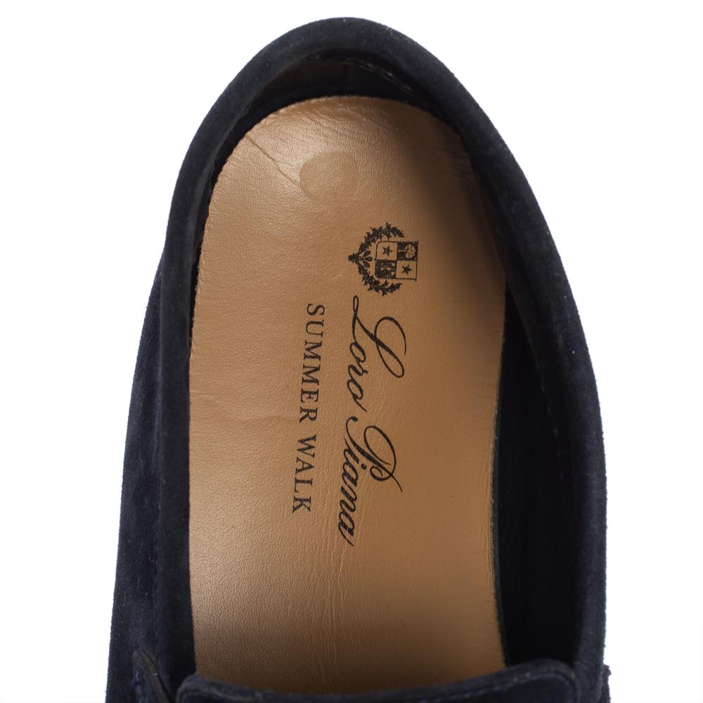 Loro Piana Dunkelblaue Sommer-Charms Walk Loafers Größe 37 2