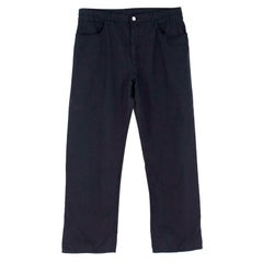 Loro Piana Dark Navy Straight-leg Chino Trousers IT 42