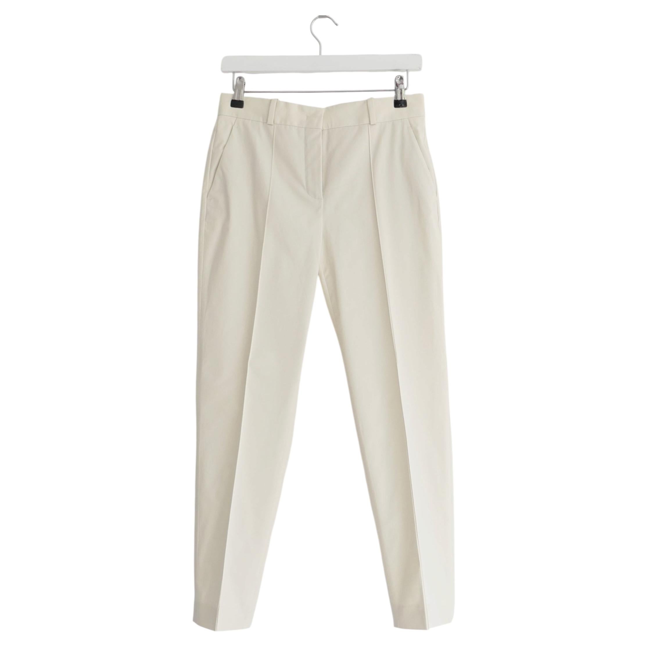 Pantalon en coton crème Derk Symphony de Loro Piana pour femme, taille IT38/UK6