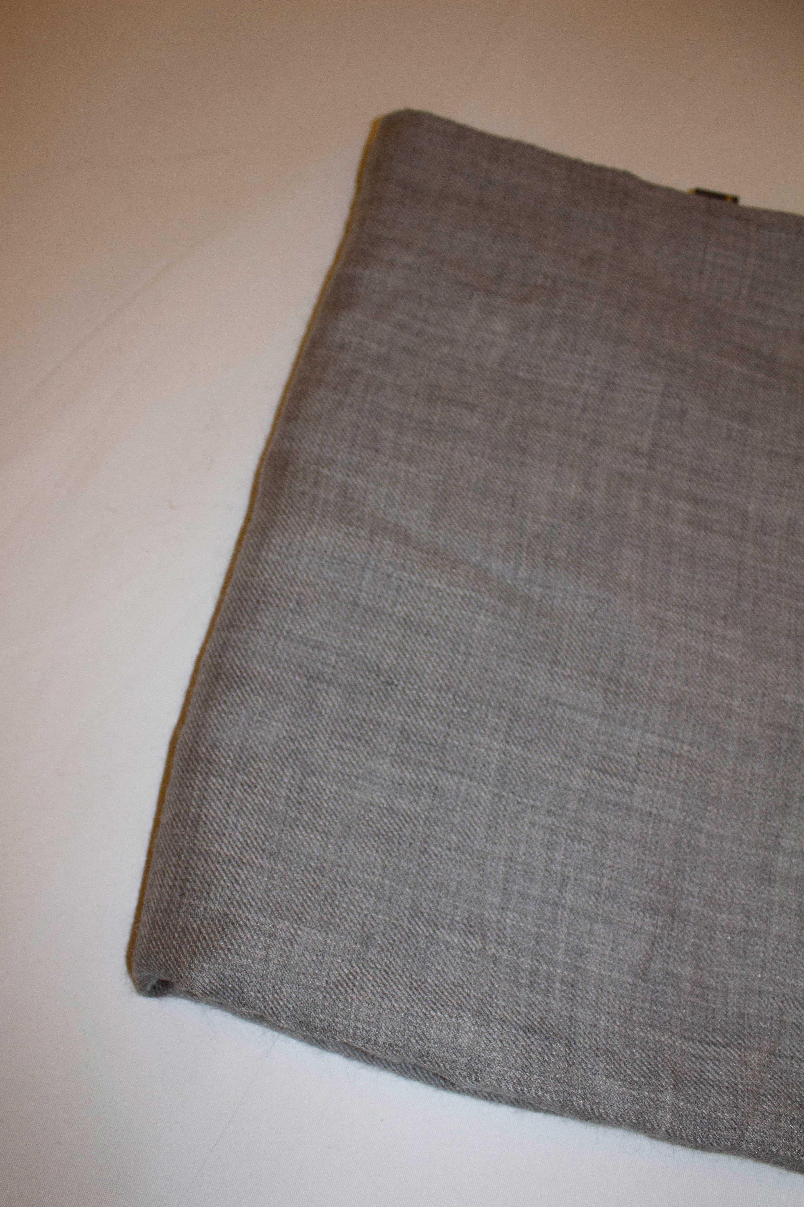 Gray Loro Piana Dove Grey Cashmere / Silk Scarf For Sale