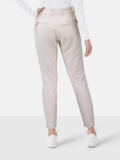 Loro Piana Ecru Mid Rise Slim Trousers Size L
