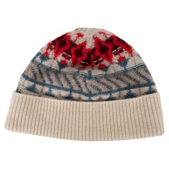 Loro Piana Cappello a falda larga in cashmere bianco 2024 NOEL OS