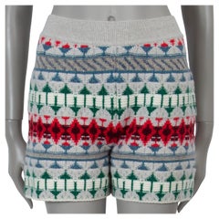 LORO PIANA Fancy White cashmere 2024 NOEL KNIT Shorts Pants S