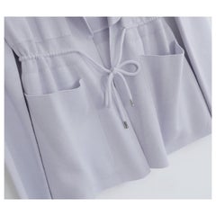 Loro Piana Fifth Avenue Light Blue Cashmere & Silk Cardigan