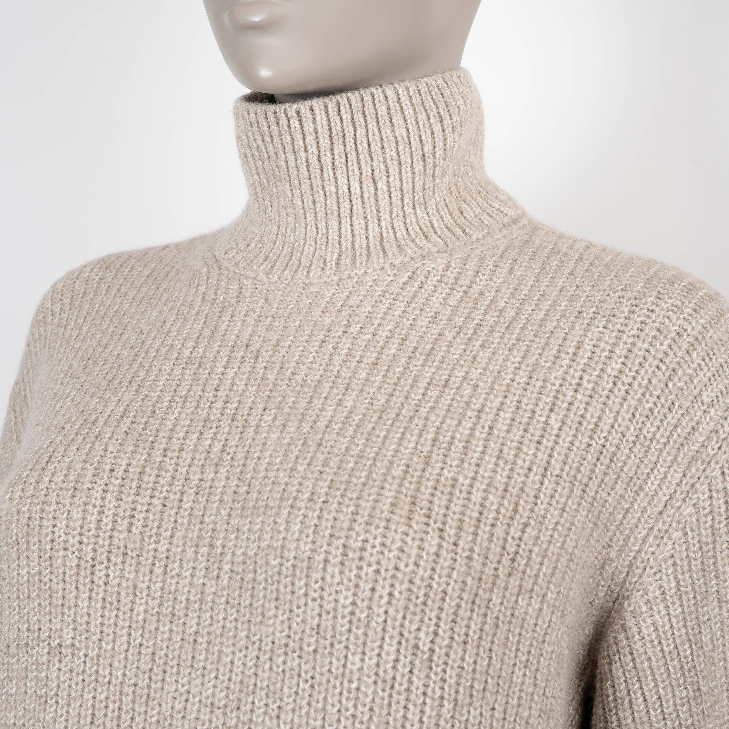 Loro Piana Jardin Sable cachemire  2024 VALDUGGIA TURTLENECK Pull S Pour femmes en vente