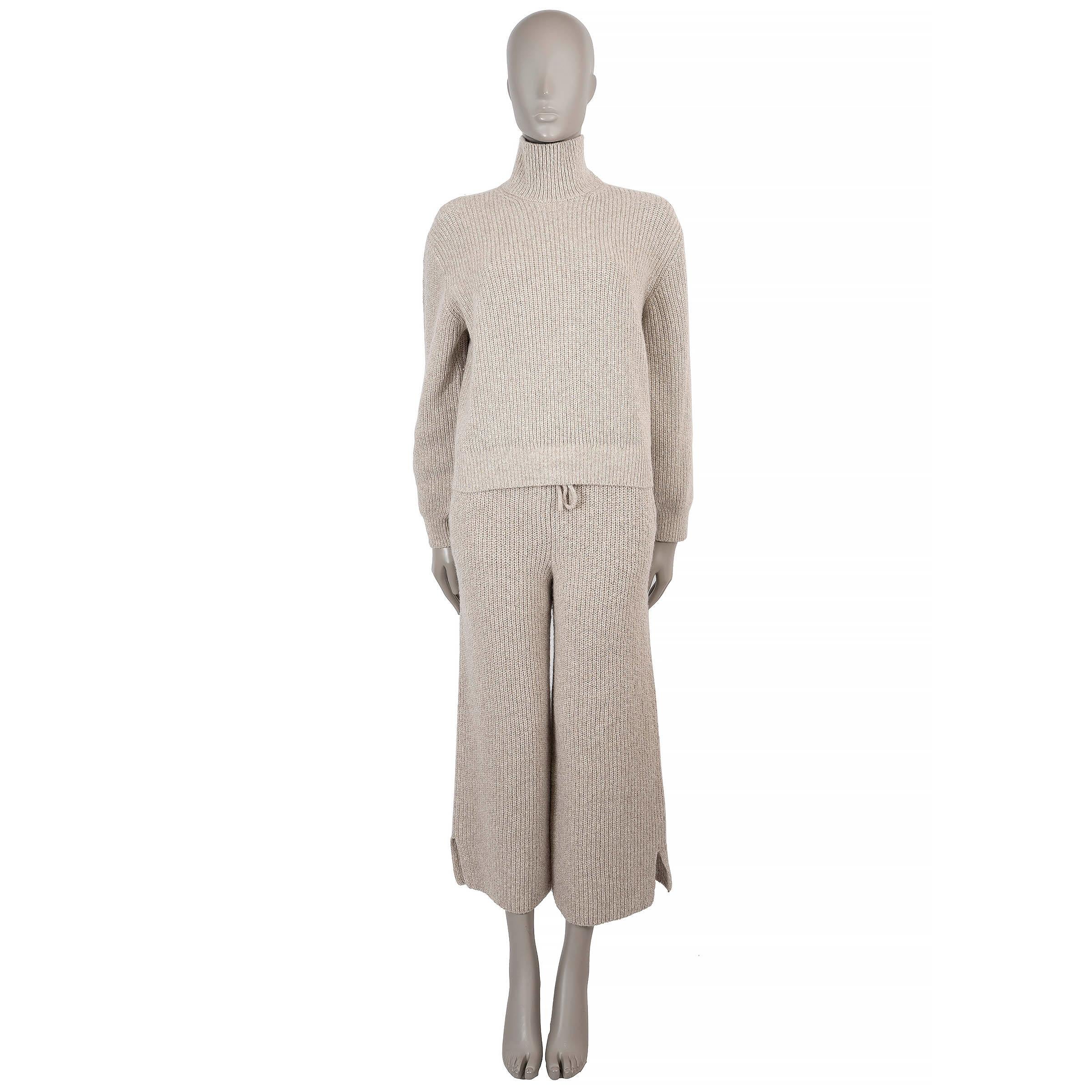 Loro Piana Jardin Sable cachemire  2024 VALDUGGIA TURTLENECK Pull S en vente 2