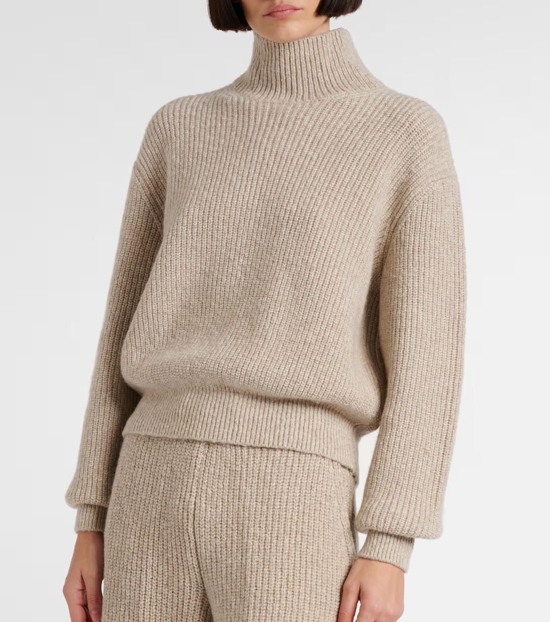 Loro Piana Jardin Sable cachemire  2024 VALDUGGIA TURTLENECK Pull S en vente 3