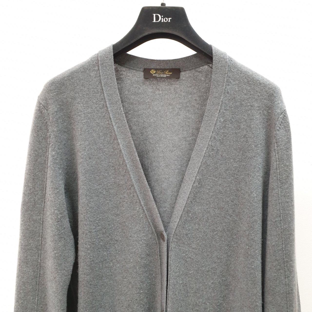 Loro Piana Cardigan gris en cachemire pour bébé Sz.42 en vente 1