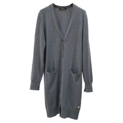 Loro Piana Cardigan grigio in baby cashmere Sz.42