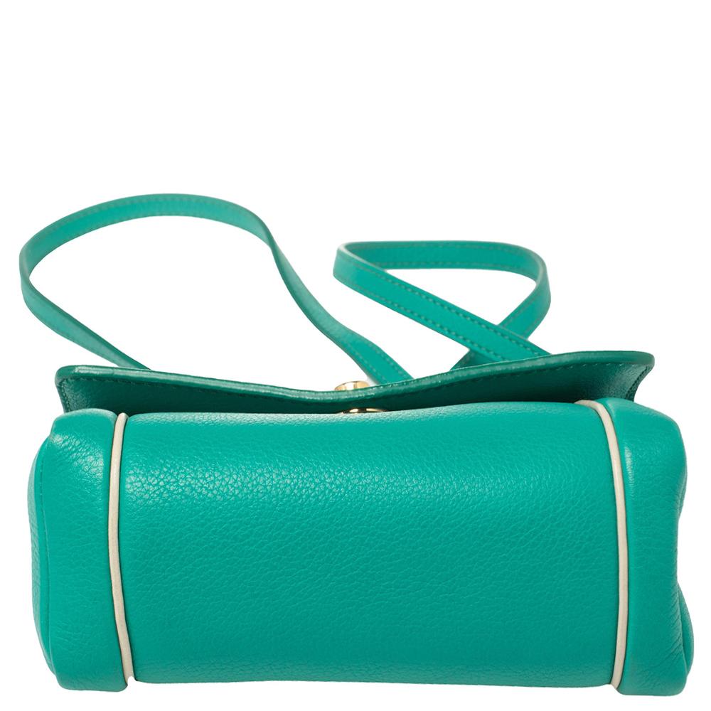 Loro Piana Green Leather Crossbody Bag 1