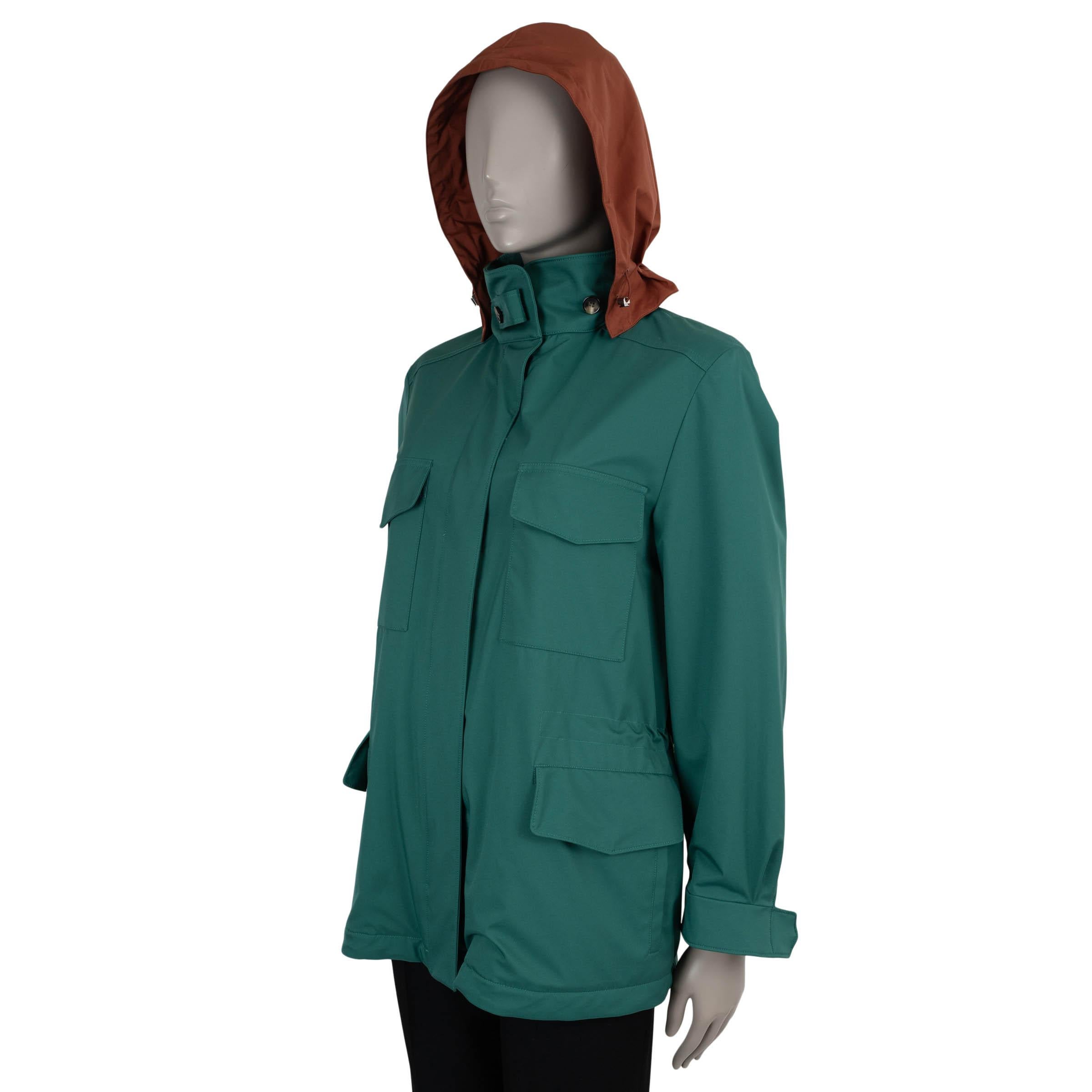 Green LORO PIANA green WINDMATE TRAVELLER Jacket XS For Sale