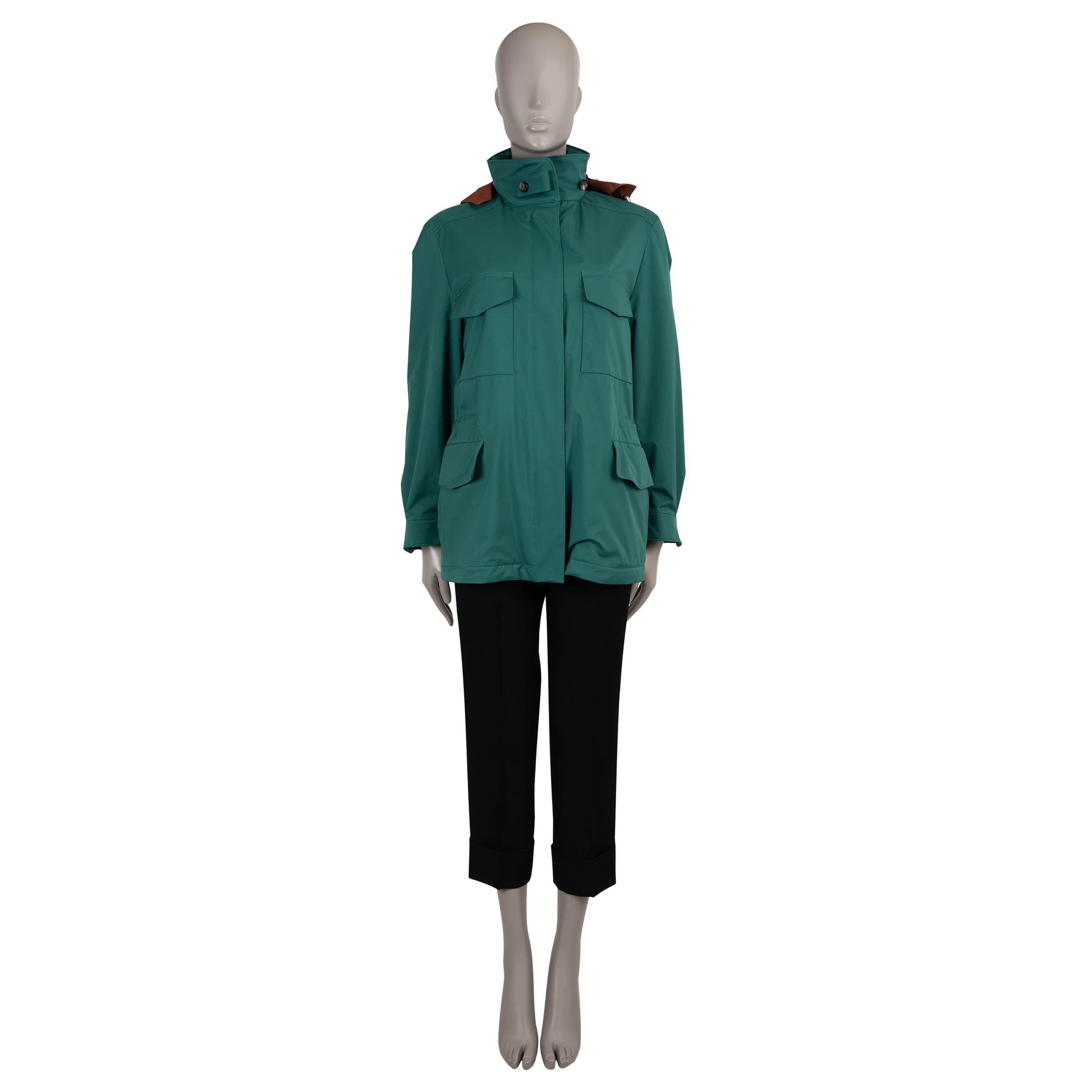 LORO PIANA green WINDMATE TRAVELLER Jacket XS For Sale 1