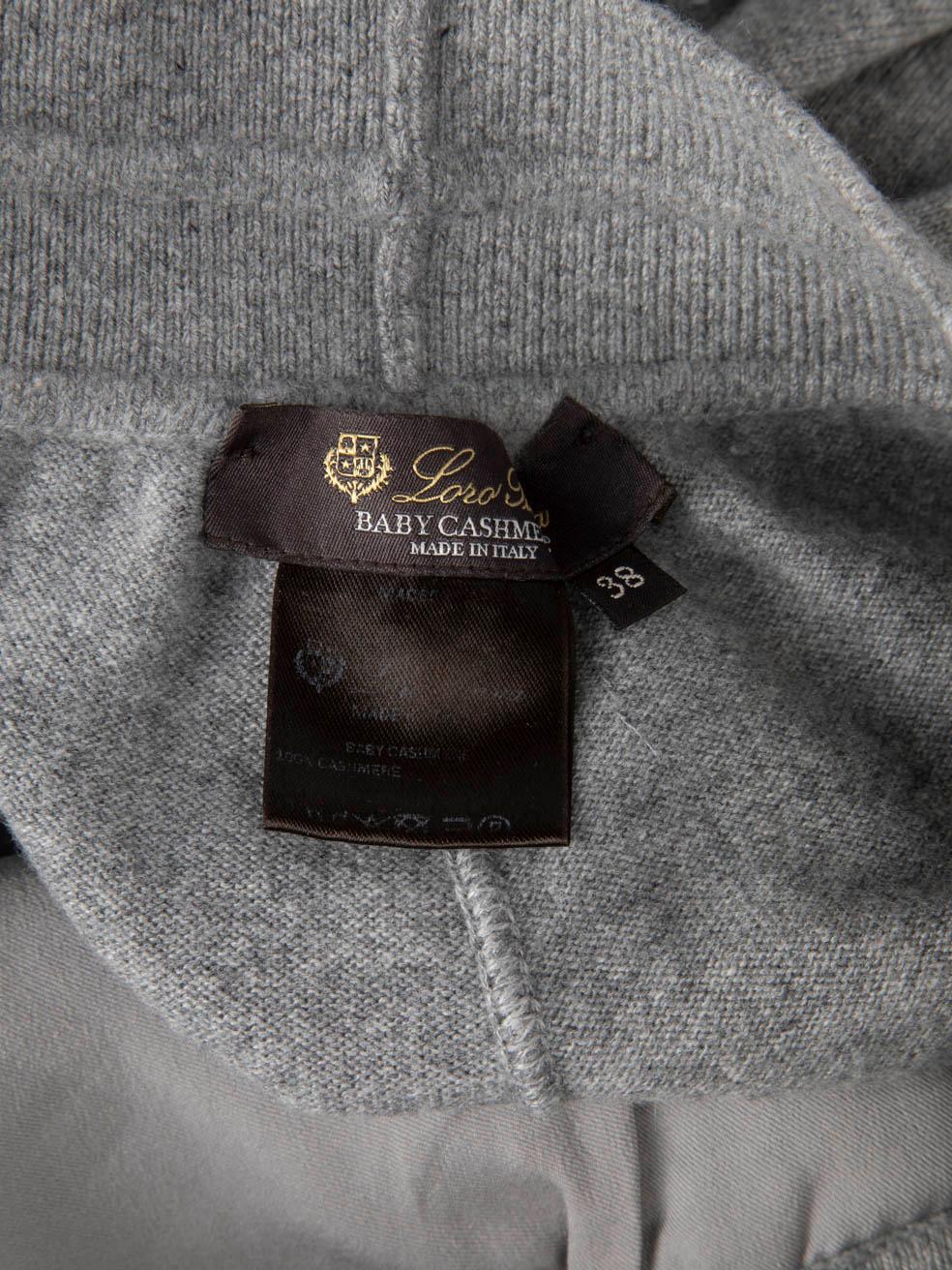 Loro Piana Grey Baby Cashmere Sweatpants Size XS 1