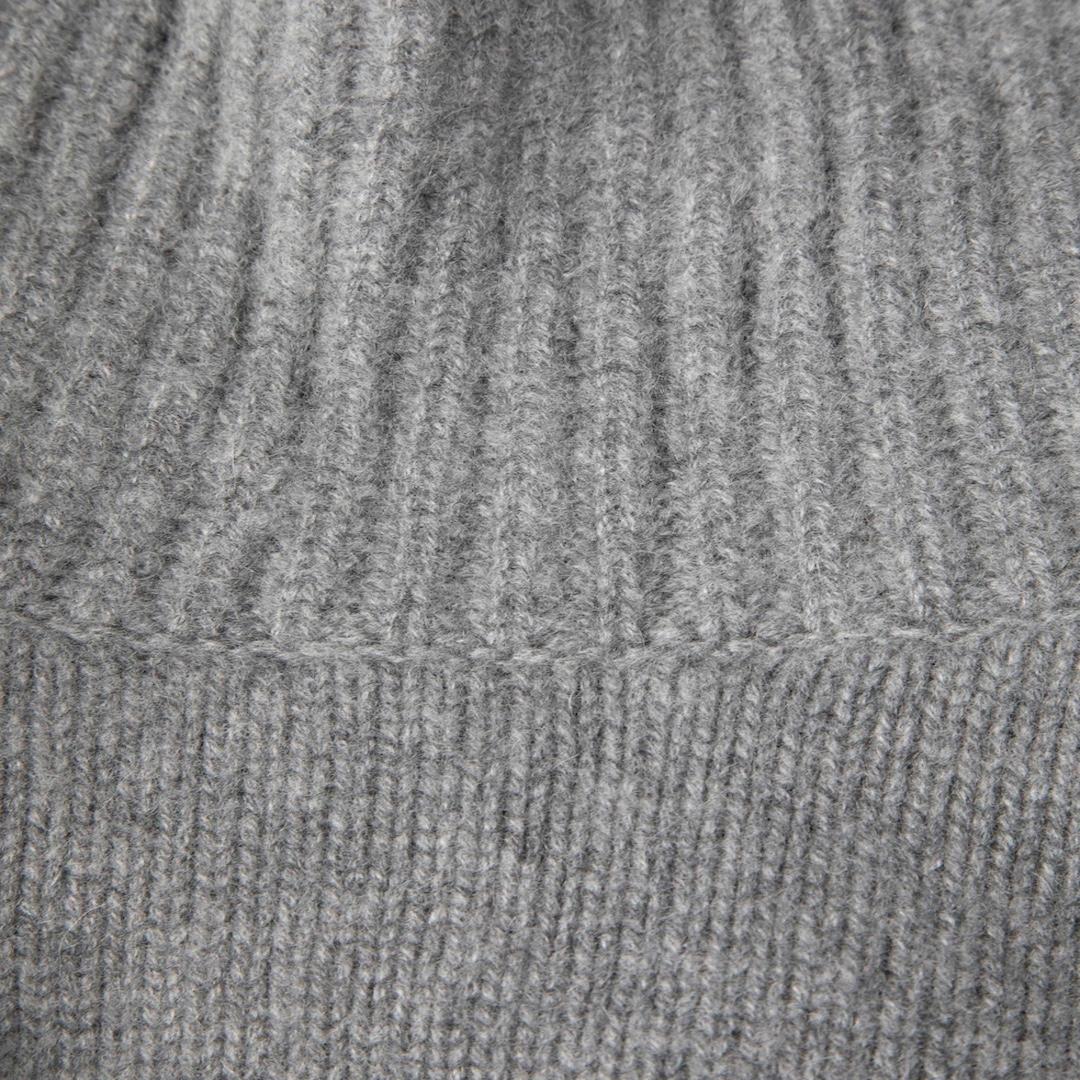 Loro Piana Grey Baby Cashmere Turtleneck Jumper Size L In Good Condition In London, GB