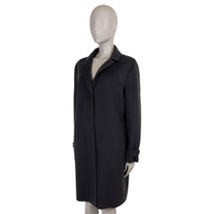 LORO PIANA gris cachemire 2018 BREADEN DOUBLE FACE Manteau Veste 44 L