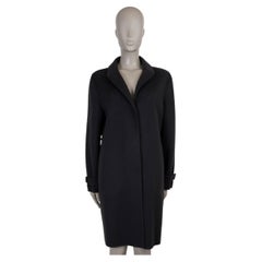 LORO PIANA grey cashmere 2018 BREADEN DOUBLE FACE Coat Jacket 44 L