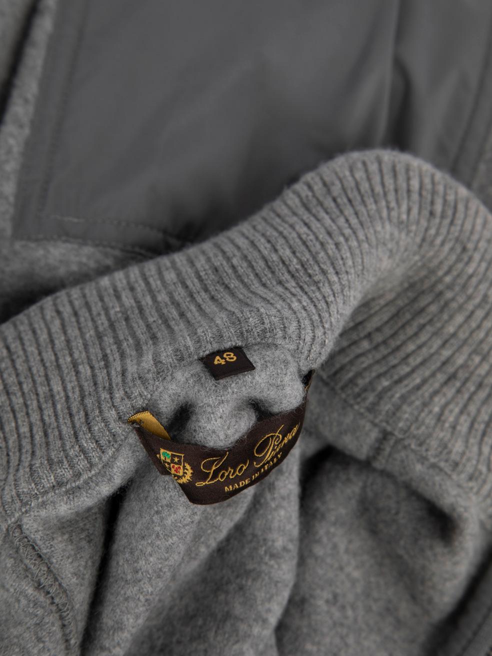Loro Piana Pull demi-zippé en cachemire gris Taille XXL Bon état - En vente à London, GB