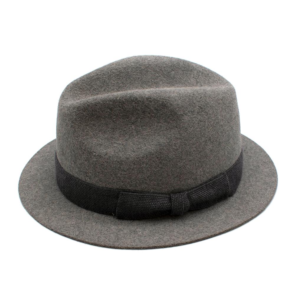Women's or Men's Loro Piana Grey Cashmere & Hare Felt Hat
