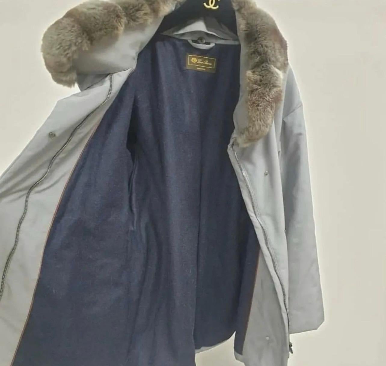 Loro Piana giacca grigia Coates Sz.42/S in vendita 9
