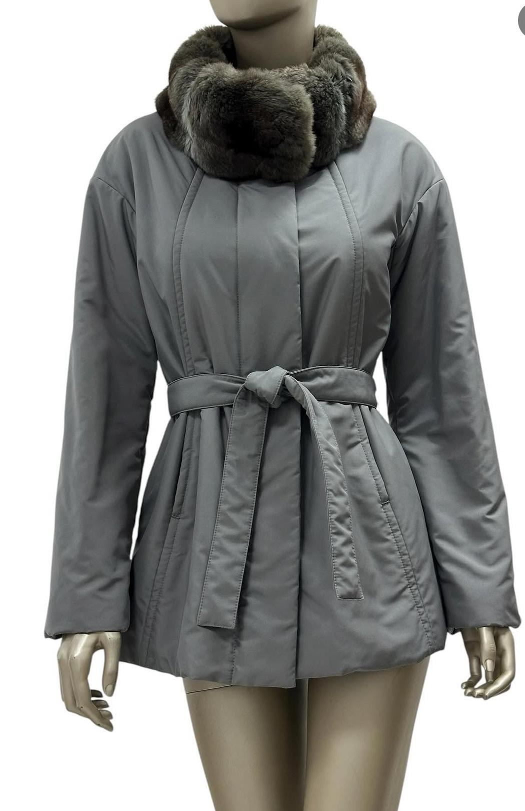 Loro Piana giacca grigia Coates Sz.42/S in vendita 12