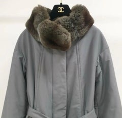 Loro Piana Gris Veste Manteau Sz.42/S