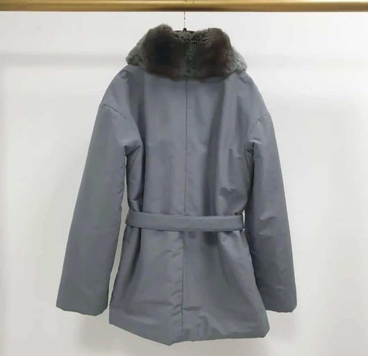 Loro Piana Grey Jacket For Sale 8